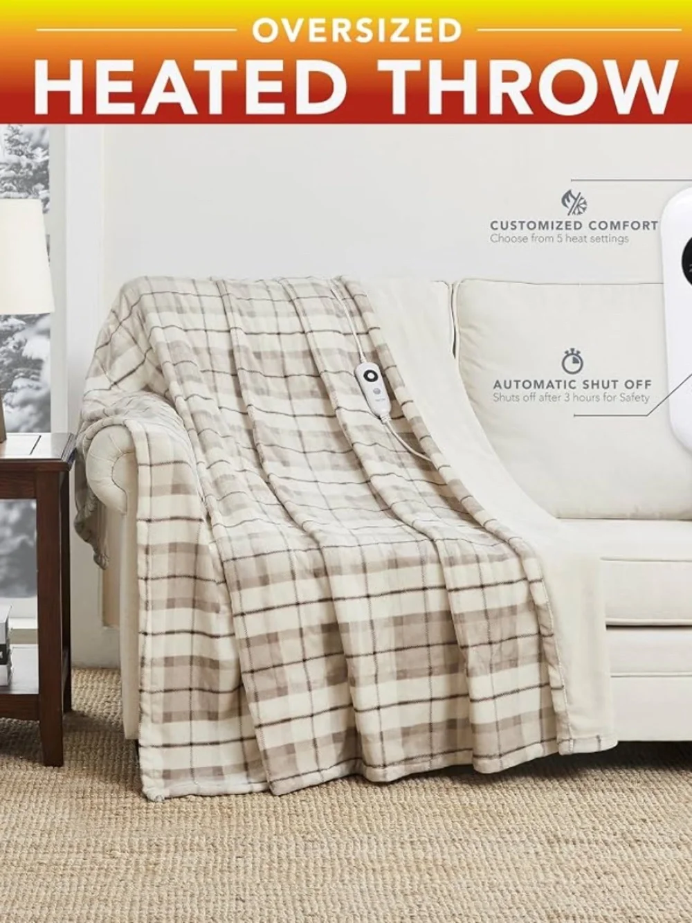 Berkshire Blanket VelvetLoft® Heated Electric Throw - 60